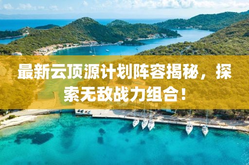 最新云顶源计划阵容揭秘，探索无敌战力组合！