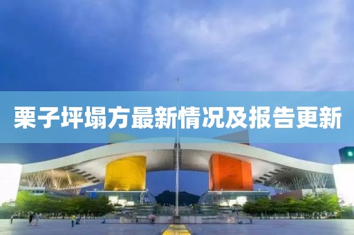 栗子坪塌方最新情况及报告更新