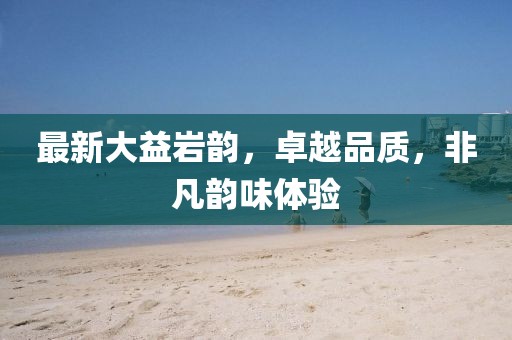 最新大益岩韵，卓越品质，非凡韵味体验
