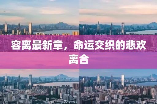 容离最新章，命运交织的悲欢离合