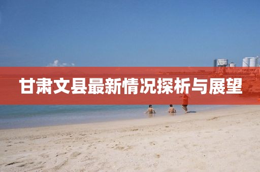 甘肃文县最新情况探析与展望