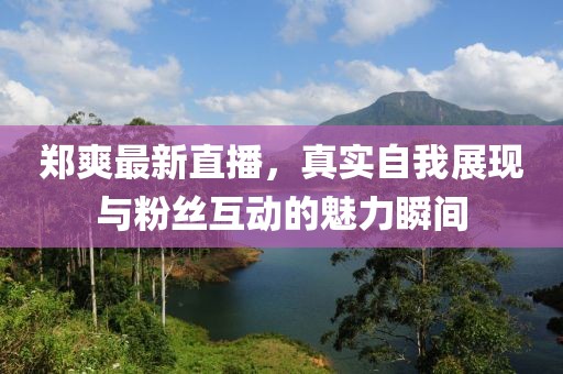 郑爽最新直播，真实自我展现与粉丝互动的魅力瞬间