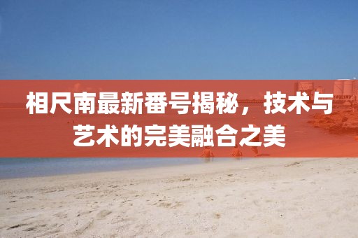 相尺南最新番号揭秘，技术与艺术的完美融合之美