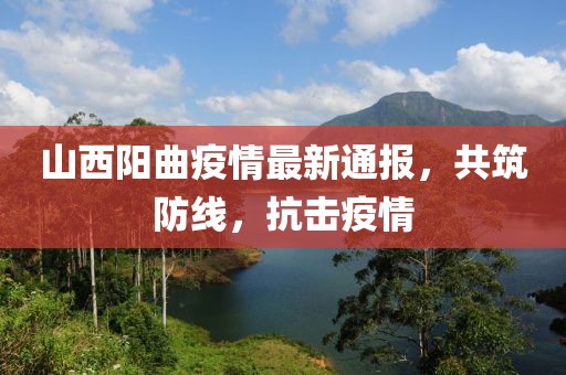 山西阳曲疫情最新通报，共筑防线，抗击疫情
