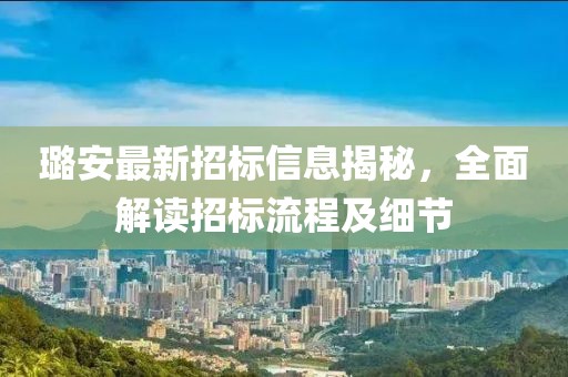 璐安最新招标信息揭秘，全面解读招标流程及细节