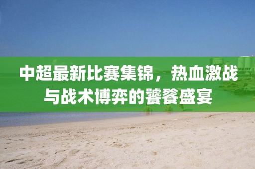 中超最新比赛集锦，热血激战与战术博弈的饕餮盛宴