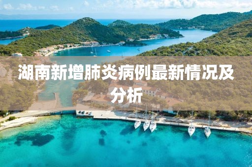 湖南新增肺炎病例最新情况及分析