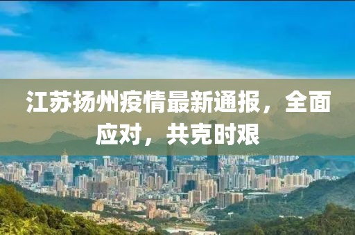 江苏扬州疫情最新通报，全面应对，共克时艰