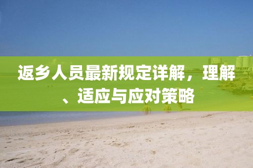 返乡人员最新规定详解，理解、适应与应对策略