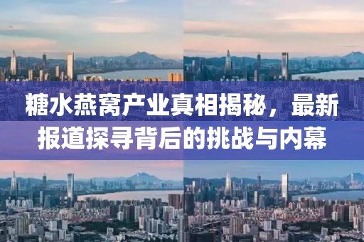 糖水燕窝产业真相揭秘，最新报道探寻背后的挑战与内幕