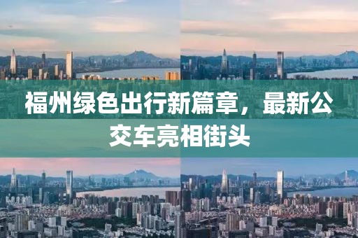 福州绿色出行新篇章，最新公交车亮相街头