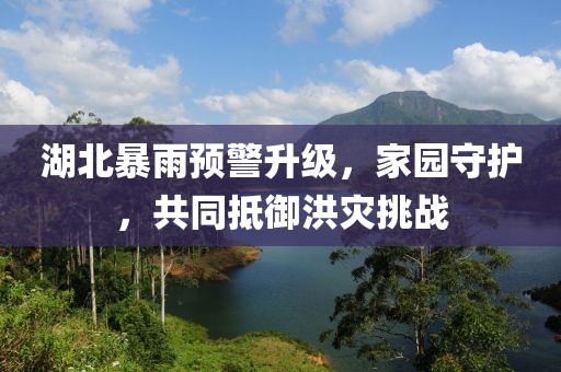 湖北暴雨预警升级，家园守护，共同抵御洪灾挑战