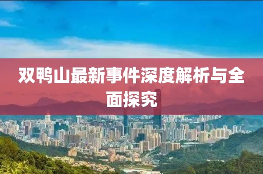 双鸭山最新事件深度解析与全面探究