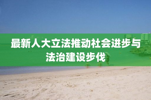 最新人大立法推动社会进步与法治建设步伐