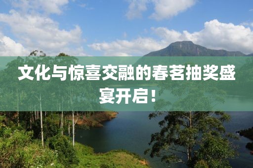 文化与惊喜交融的春茗抽奖盛宴开启！