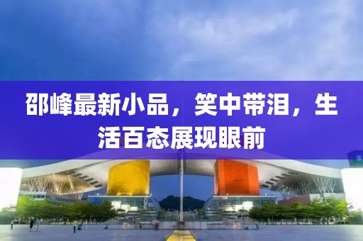 邵峰最新小品，笑中带泪，生活百态展现眼前