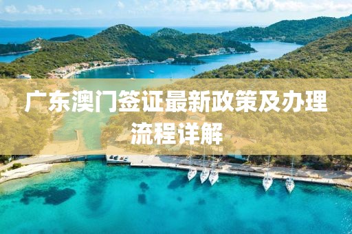 广东澳门签证最新政策及办理流程详解