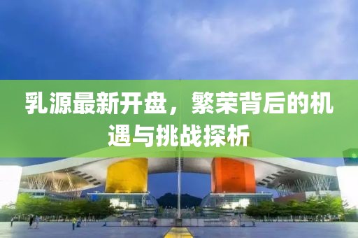 乳源最新开盘，繁荣背后的机遇与挑战探析