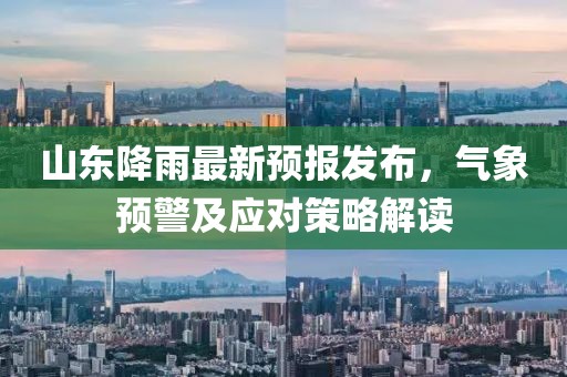 山东降雨最新预报发布，气象预警及应对策略解读