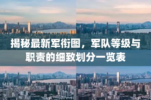 揭秘最新军衔图，军队等级与职责的细致划分一览表
