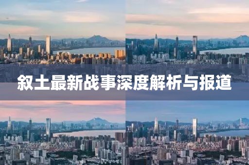 叙土最新战事深度解析与报道