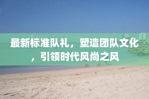 最新标准队礼，塑造团队文化，引领时代风尚之风