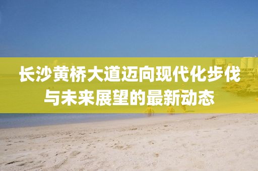 长沙黄桥大道迈向现代化步伐与未来展望的最新动态
