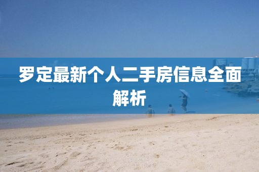 罗定最新个人二手房信息全面解析