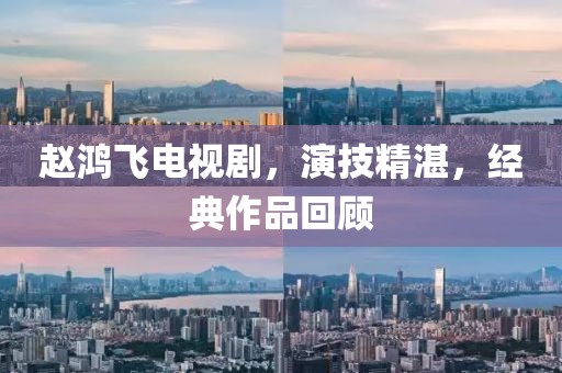 赵鸿飞电视剧，演技精湛，经典作品回顾