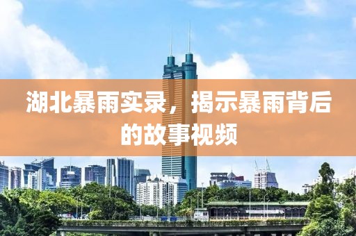 湖北暴雨实录，揭示暴雨背后的故事视频