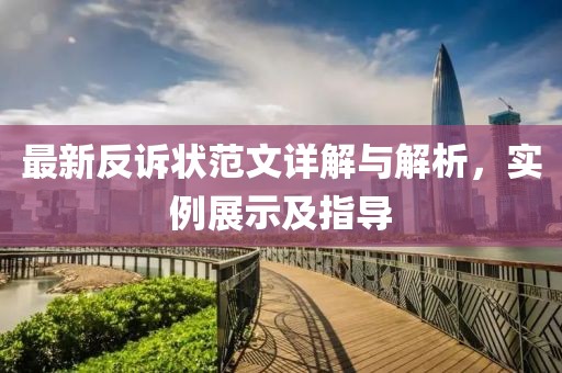 最新反诉状范文详解与解析，实例展示及指导