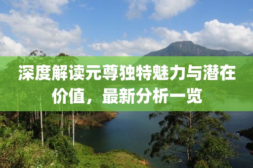 深度解读元尊独特魅力与潜在价值，最新分析一览