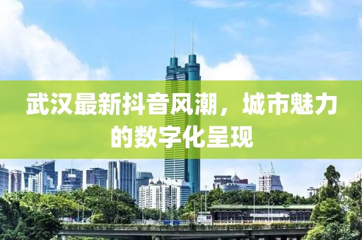 武汉最新抖音风潮，城市魅力的数字化呈现